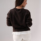 Cathy Drawstring Cardigan In Coffee