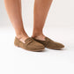 Cathy Faux Suede Loafer In Khaki