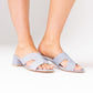 Cathy Striped Mule In Blue