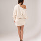 Caitlyn Longline Jumper In Ivory