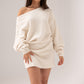 Caitlyn Longline Jumper In Ivory