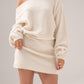 Caitlyn Longline Jumper In Ivory