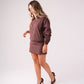 Connie Check Skirt In Prune
