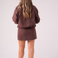 Connie Check Skirt In Prune