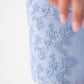 Cora Embroidered Denim Shorts In Light Wash