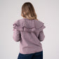 Cora Frill Collar Denim Shirt In Prune