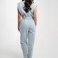 Cora Sleeveless Jumpsuit In Light Wash
