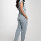 Cora Sleeveless Jumpsuit In Light Wash