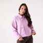 Cora Zip Front Jacket In Lilac