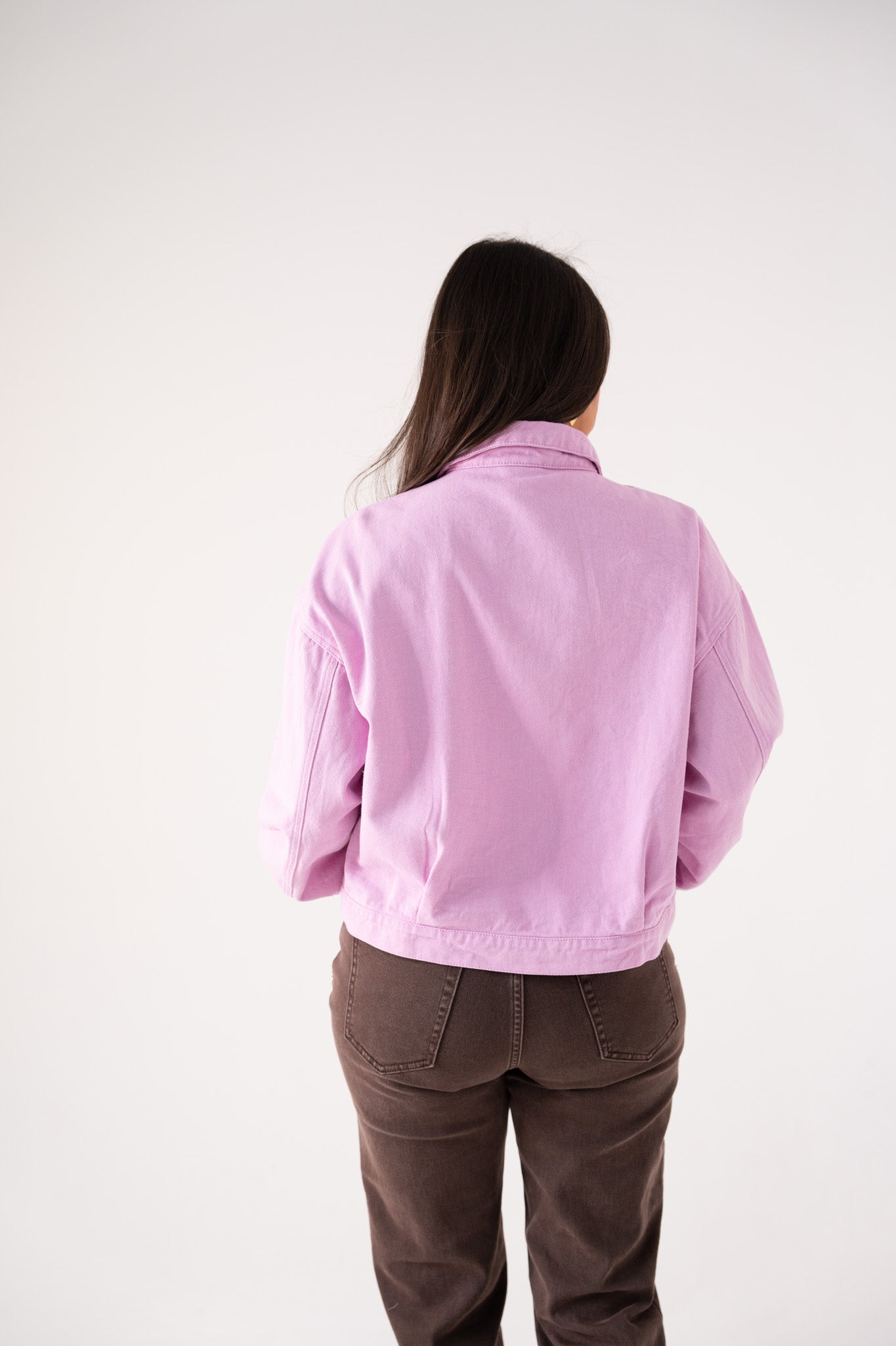 Cora Zip Front Jacket In Lilac