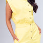 Cora Sleeveless Jumpsuit In Yellow
