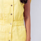 Cora Sleeveless Jumpsuit In Yellow