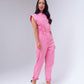 Cora Sleeveless Jumpsuit In Pink