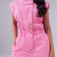 Cora Sleeveless Jumpsuit In Pink