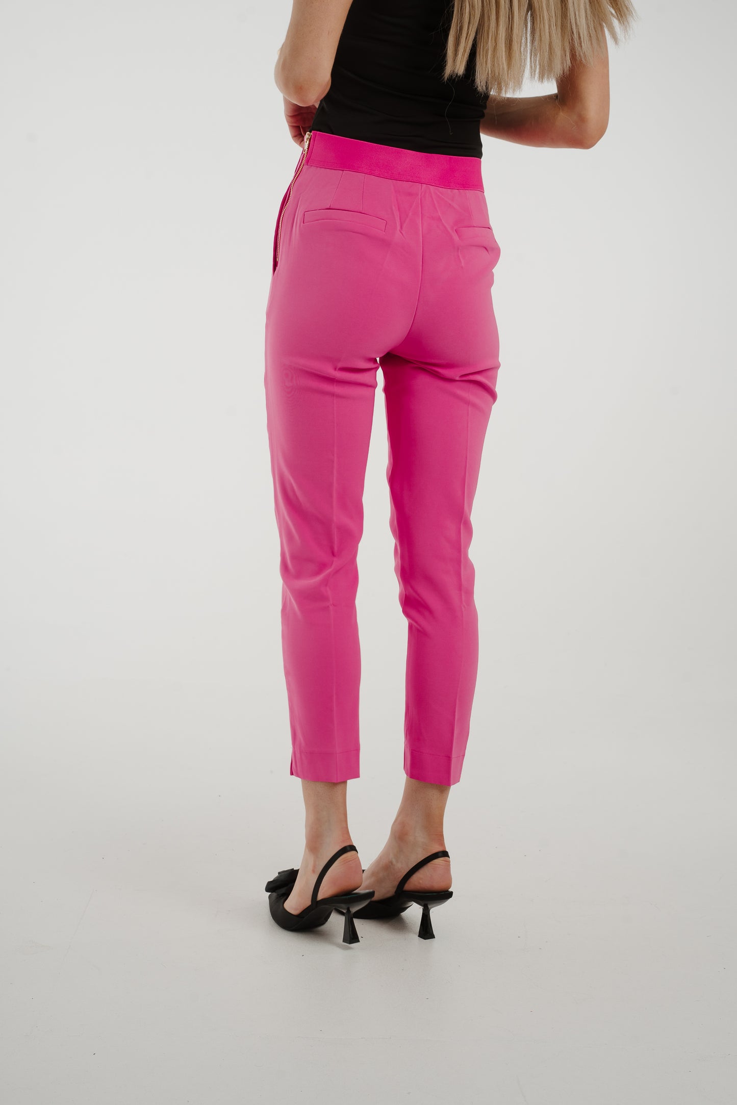 Freya Fitted Trouser In Fuchsia