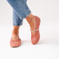 Faith Woven Flats In Red