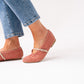 Faith Woven Flats In Red