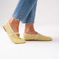Faith Woven Flats In Yellow