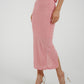 Elsa Textured Midi Skirt In Pink