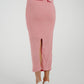 Elsa Textured Midi Skirt In Pink