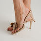 Sadie Flower Detail Mule In Beige