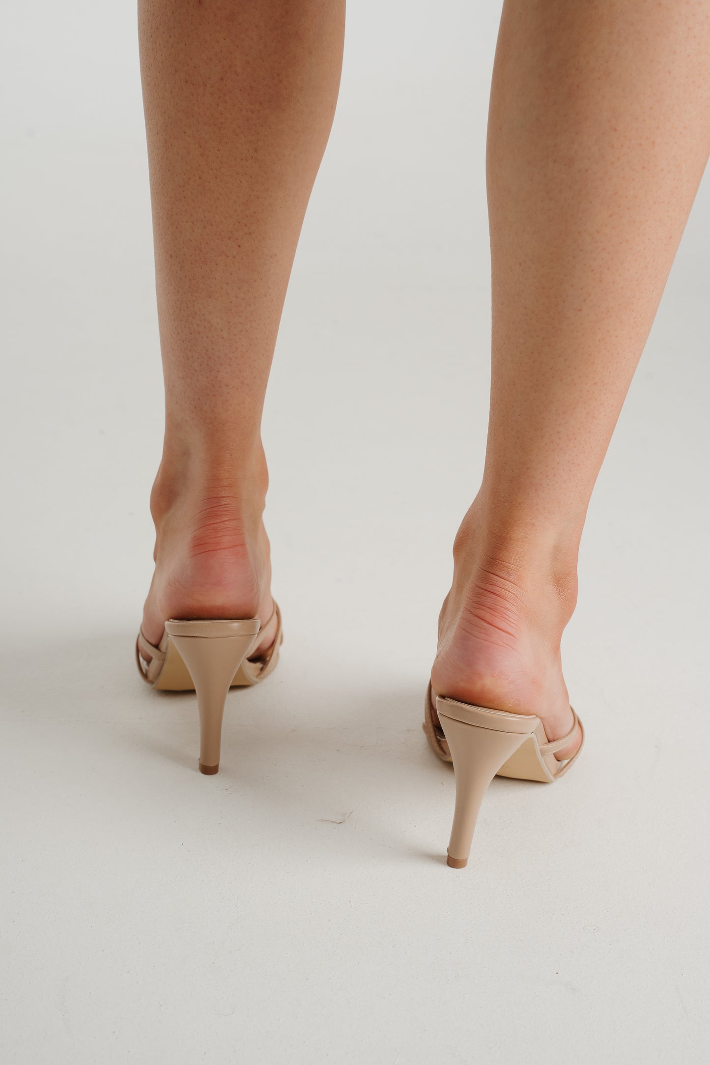 Sadie Flower Detail Mule In Beige