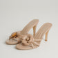 Sadie Flower Detail Mule In Beige