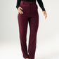 Love Laura Fitted Trousers In Burgundy