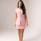 Love Laura Tweed Skirt In Pink