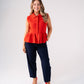 Love Laura Cigarette Trousers In Navy