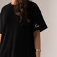 Love Laura Contrast T-Shirt Dress In Black