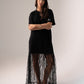 Love Laura Contrast T-Shirt Dress In Black