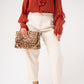 Love Laura Cigarette Trousers In Neutral
