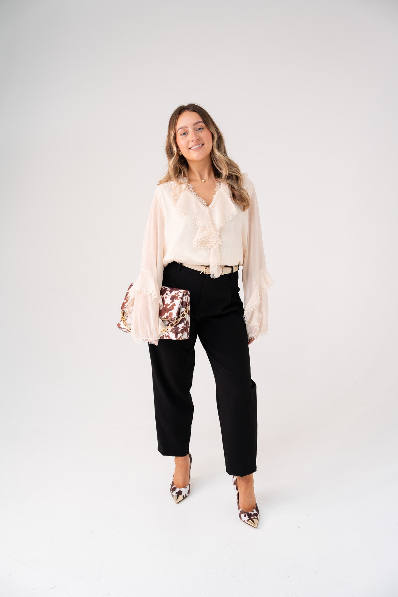 Love Laura Cigarette Trousers In Black