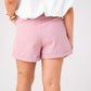 Kiera Belted Shorts In Pink