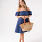 Millie Bardot Dress In Navy