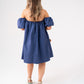 Millie Bardot Dress In Navy