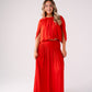 Millie Bubble Hem Top In Red