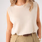 Kiera Bubble Hem Top In Neutral