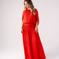 Millie Bubble Hem Top In Red