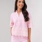 Ella Floral Embroidered Blouse In Pink