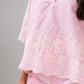 Ella Floral Embroidered Blouse In Pink