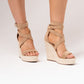 Cathy Wedges In Tan