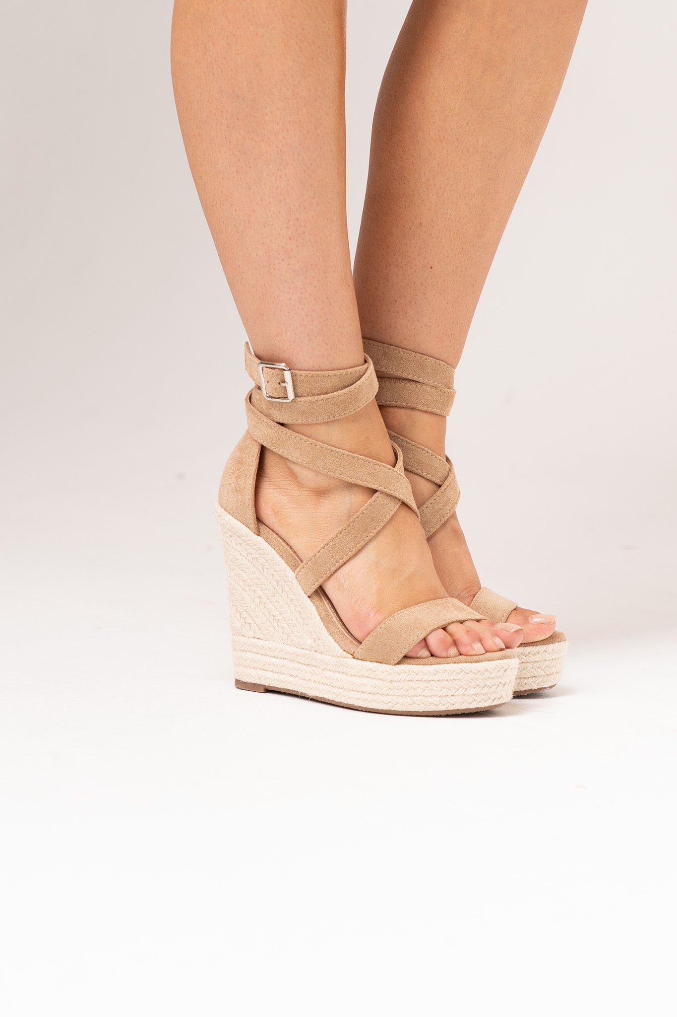 Cathy Wedges In Tan