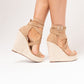 Cathy Wedges In Tan