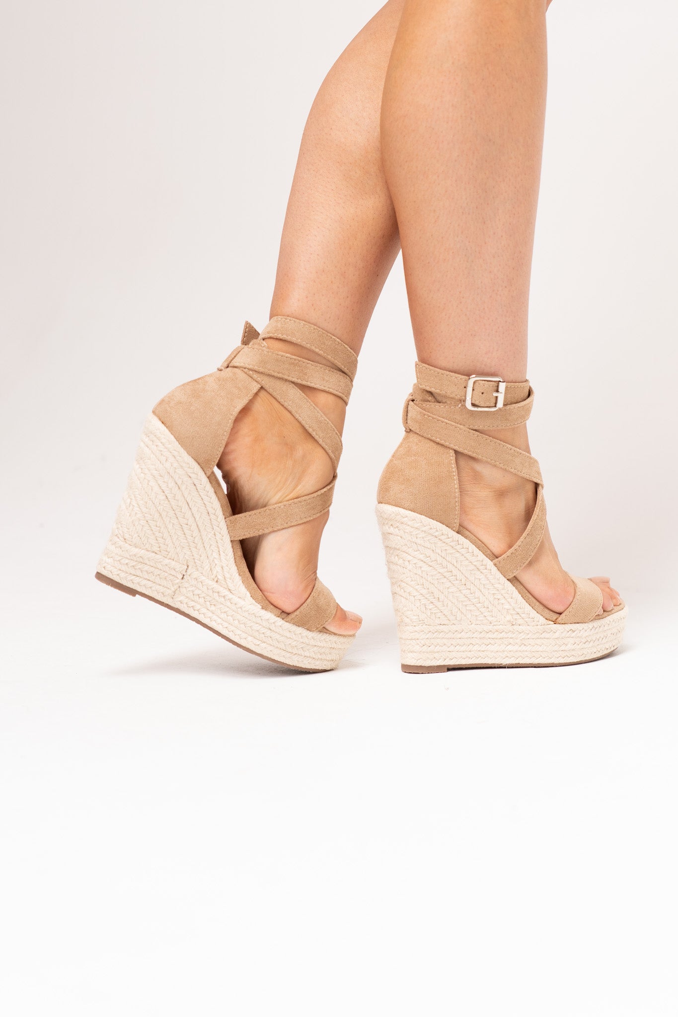 Cathy Wedges In Tan