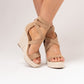 Cathy Wedges In Tan