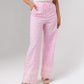 Ella Embroidered Trousers In Pink