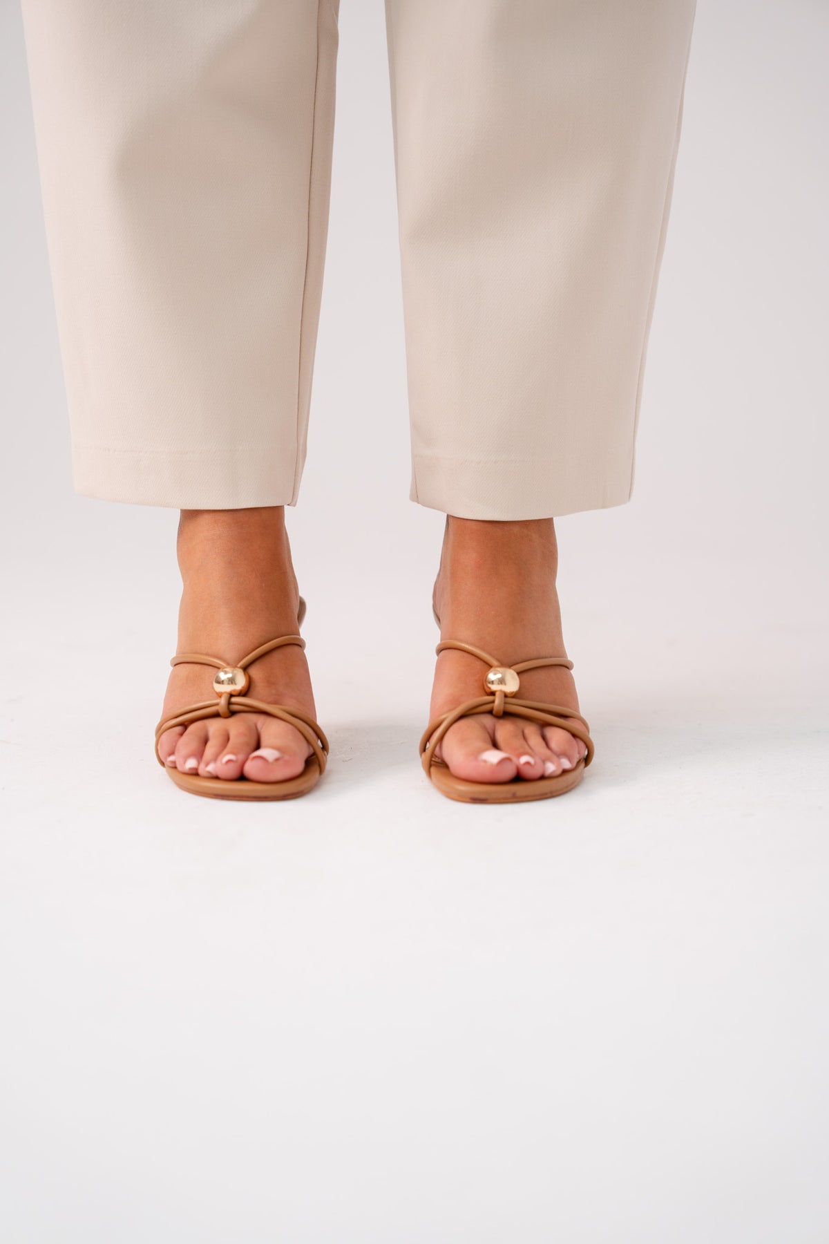 Cathy Heeled Mule In Camel