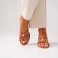 Cathy Heeled Mule In Camel